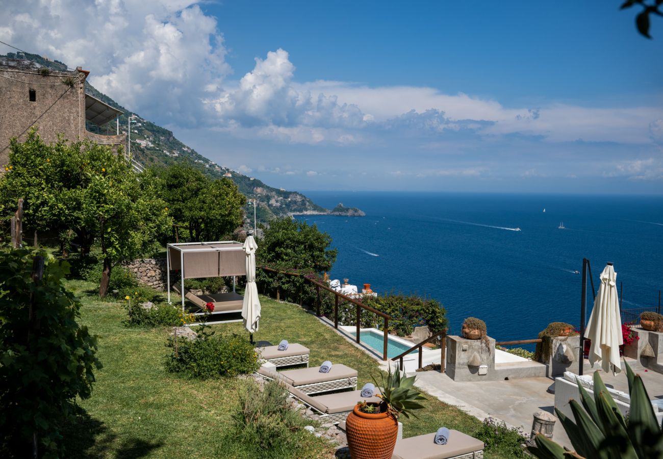 Villa a Praiano - Villa Panorama - Piscina vista sul mare e Sauna 