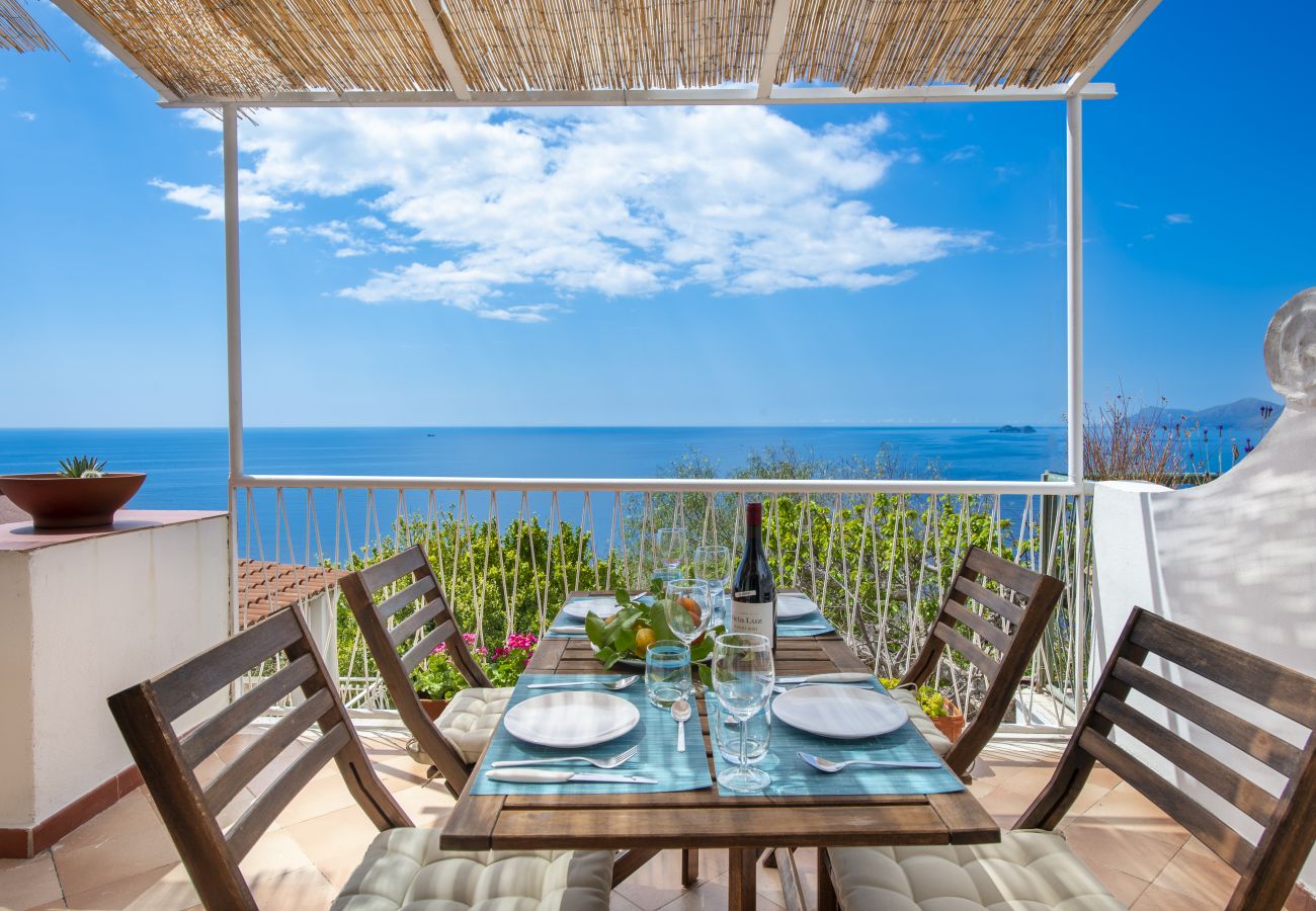 Casa a Praiano - Casa di Nonno Mario - Vista sul Tramonto di Capri